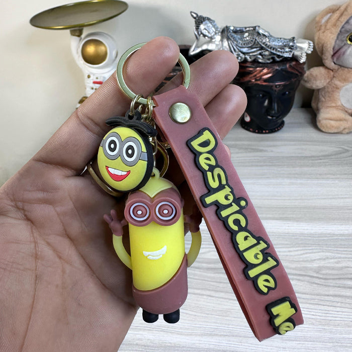 New Minion Despicable Me Rubber Keychain Pack of 3 (eff price 37)