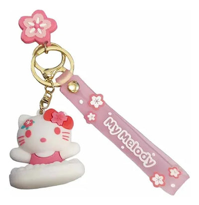 New Kitty in Tub Rubber Keychain Pack of 3 (eff price 35)