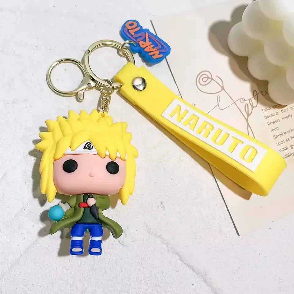 New Natuto Yellow Big Rubber Keychain Pack of 3 (eff price 37)