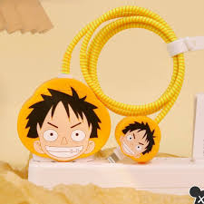 3 pcs- Luffy 20W Iphone Silicone Charger Cover (Net Price 65)