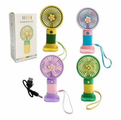 Pack of 2 mix colour mini cute handheld fan net price 80