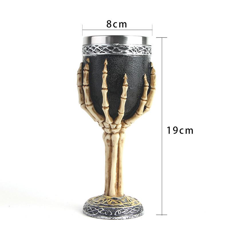 Skull Hand Steel Glass 171058