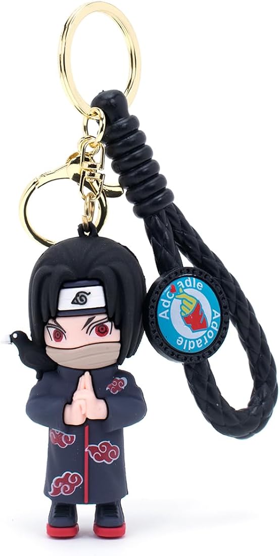 Itachi Uchicha rubber keychain pack of 3 (eff price 37)
