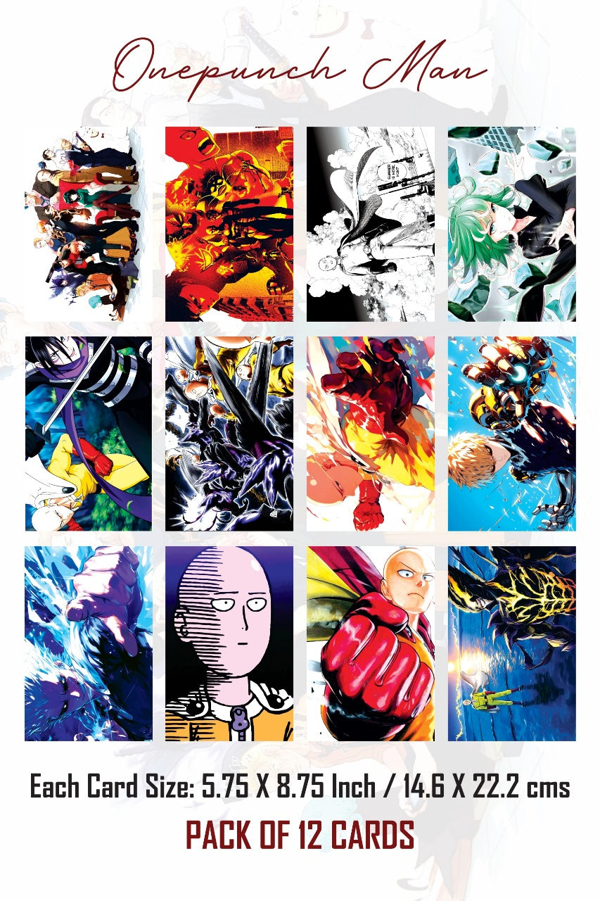 One Punch Man 2 small size paper poster pack of 12 (eff price 68/pkt) Pack of 3 packet