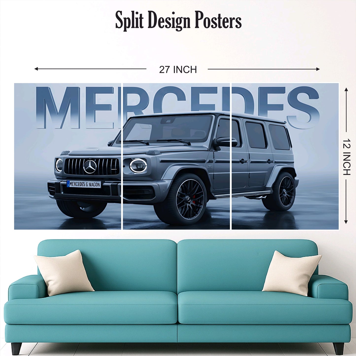 Mercedes split design paper poster pack of 3 ( Net price 42 )