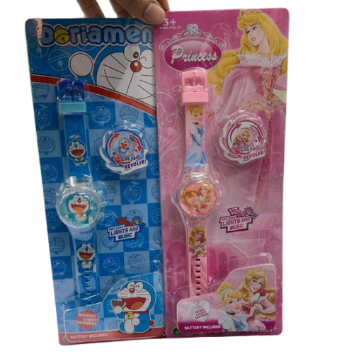 Dora / princess kids watch with light & music Pack of 6 ( eff price - 110 )