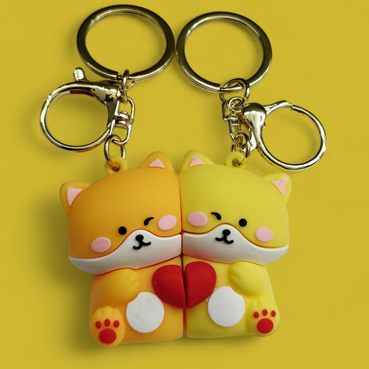 Set of 2 Cute Panda with magnetic effect Keychain (eff price 85/pc)