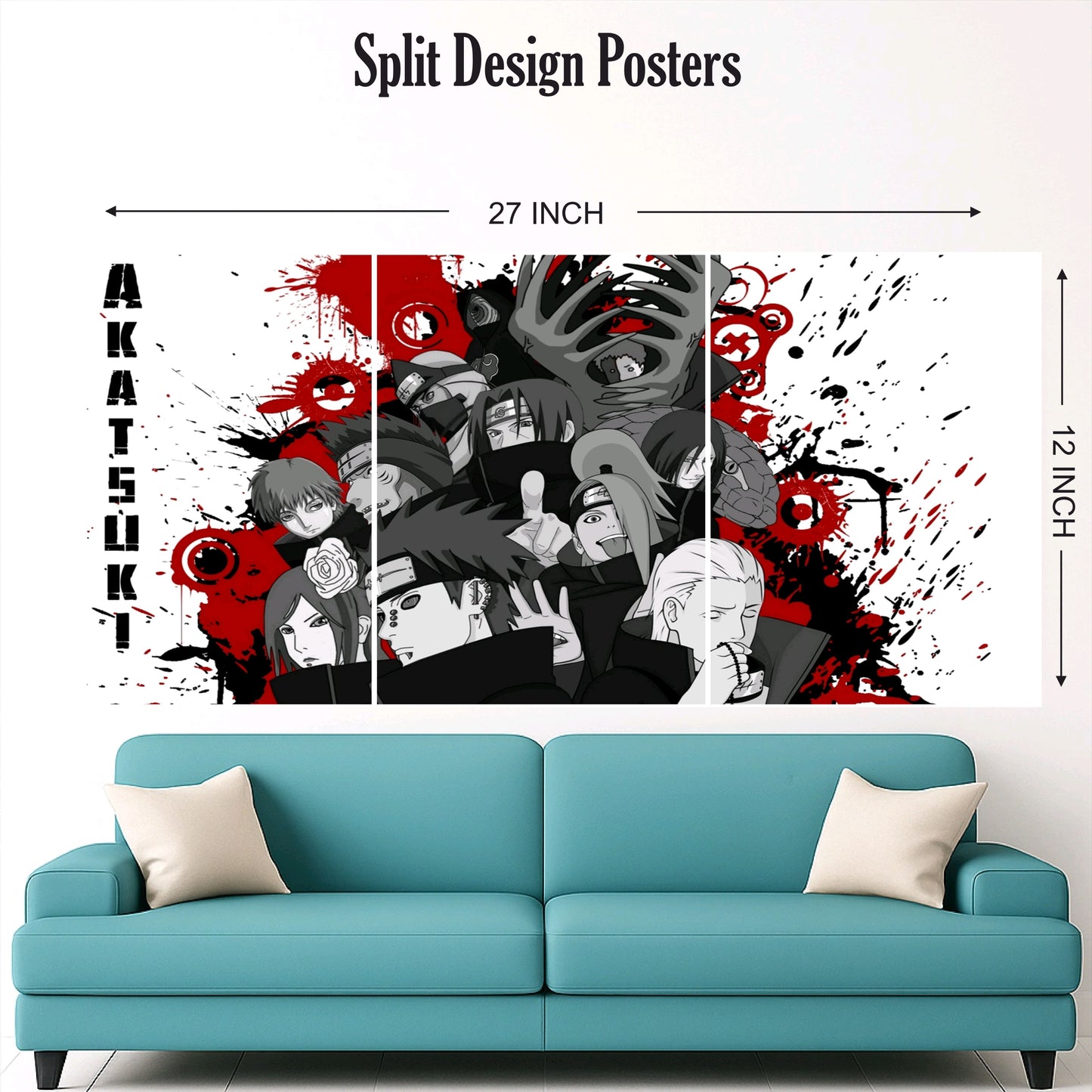 Itachi family split design paper poster pack of 3 ( Net price 42 )