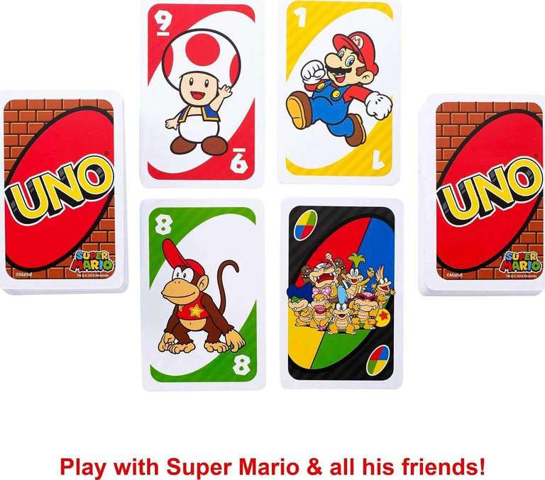 Uno Mario cards Hot selling pack of 3 (eff price 48)