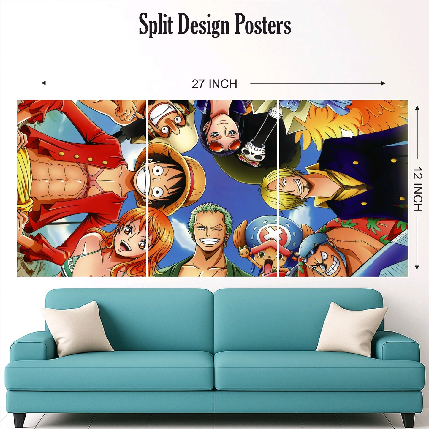 One piece family split design paper poster pack of 3 ( Net price 42 )