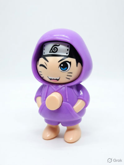 6 pcs - natuto purple Face changing keychain (eff price 25)