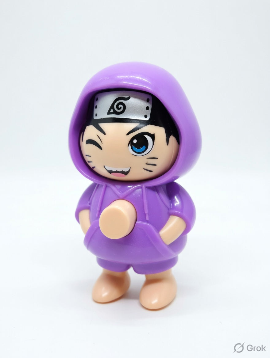 6 pcs - natuto purple Face changing keychain (eff price 25)