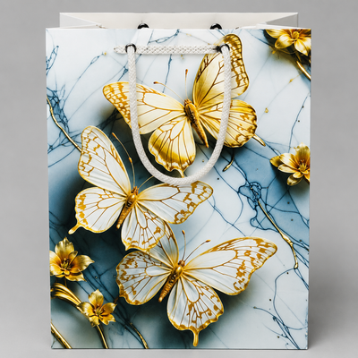 Butterfly theme small size paper gift bag (Pack of 12)