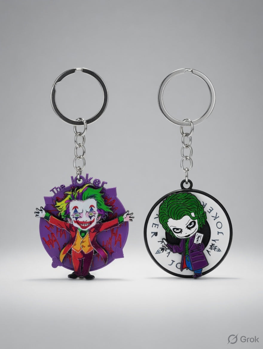 New joker rotating mix keychain Pack of 5 (eff price 45) (With Packing)