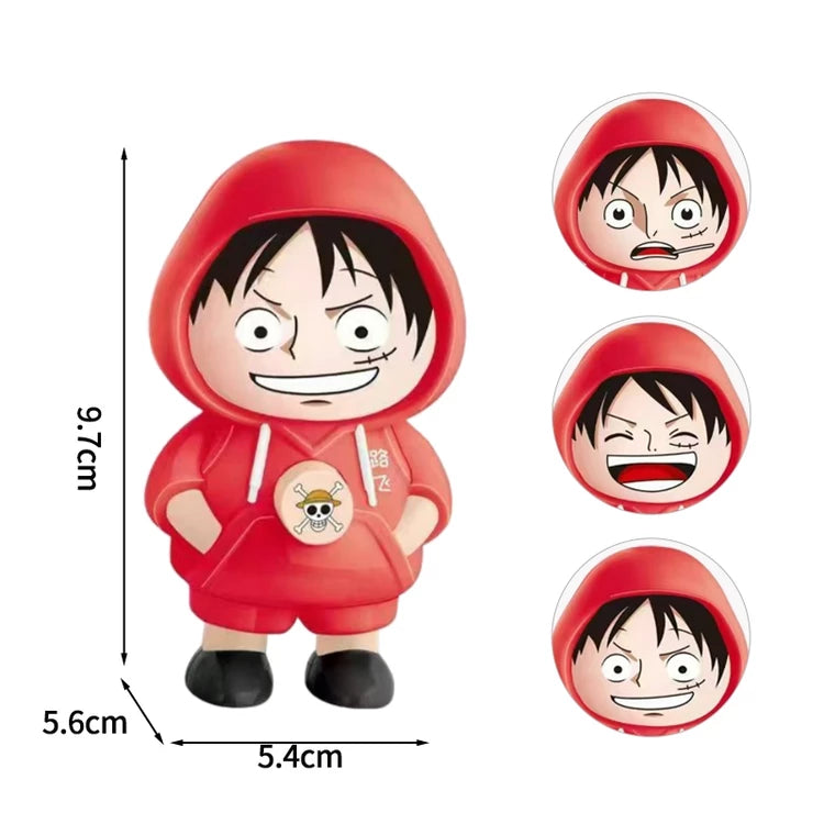 3 pcs - Luffy Face changing keychain (Heavy Quality) eff price 40