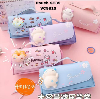 New Squishy on Top Pouches (Mix Colour) Pack of 2 (eff price 180)