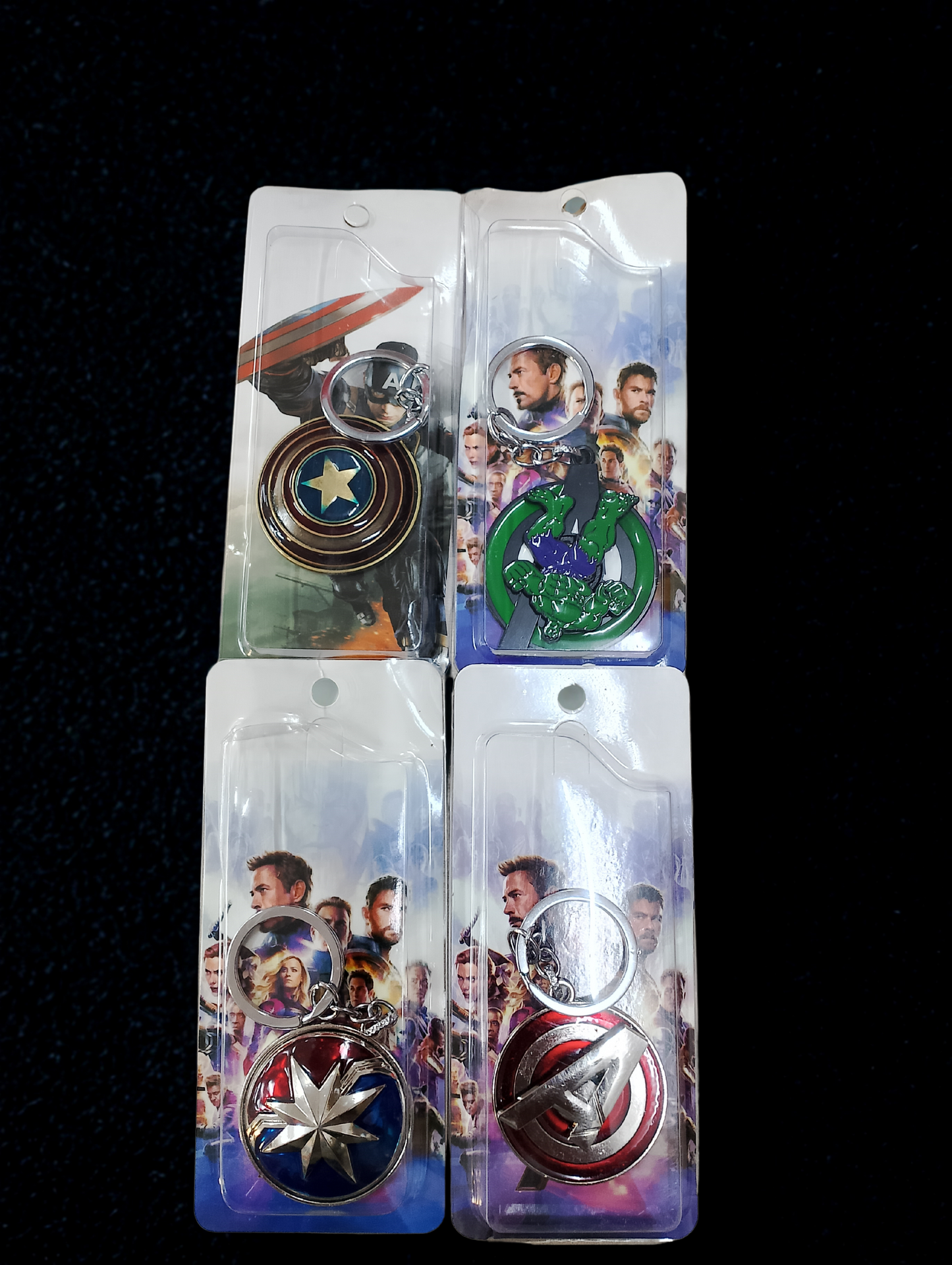 Superhero 2 rotating mix keychain Pack of 5 (eff price 48)