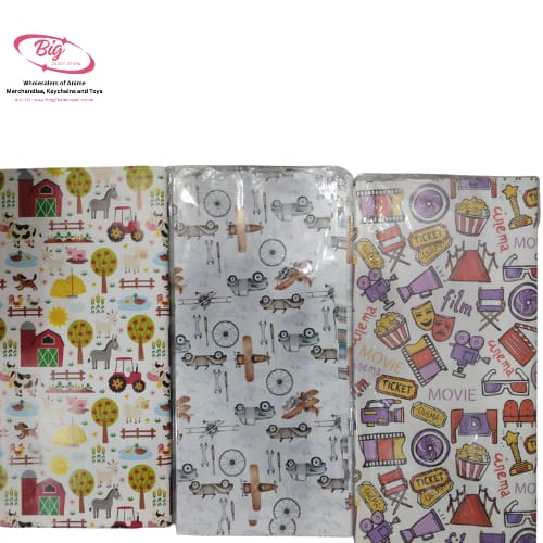 Car / movie mix design wrapping sheet pack 50