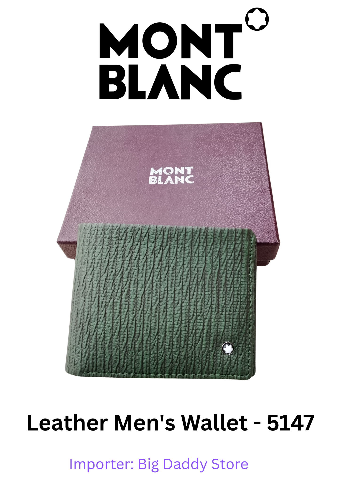 Mont Blank Men's Leather Wallet B (Mix Colour)