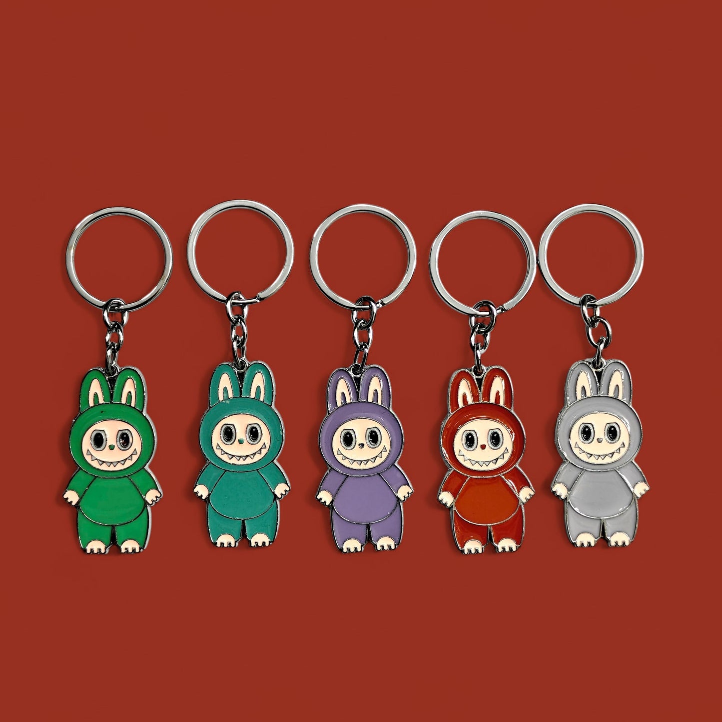 New Labubu Standing Metal Keychain Pack of 3 (eff price 35)