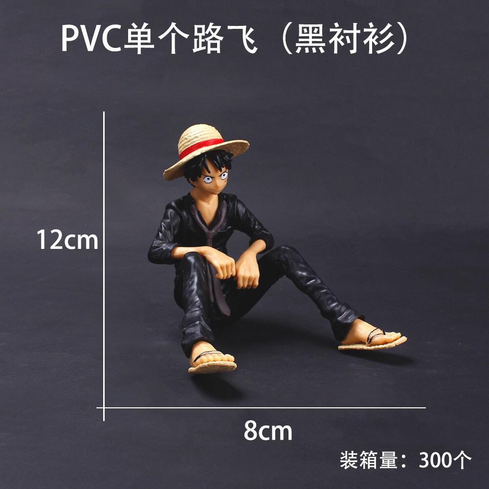 Luffy Sitting in Black Dress Action Figure