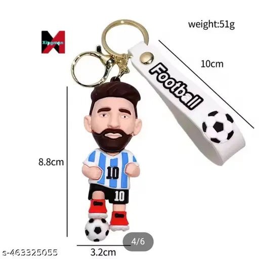 Messi Football rubber keychain pack of 3 (eff price 40)