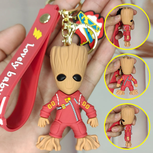 New Groot Red rubber keychain pack of 2 (eff price 40)