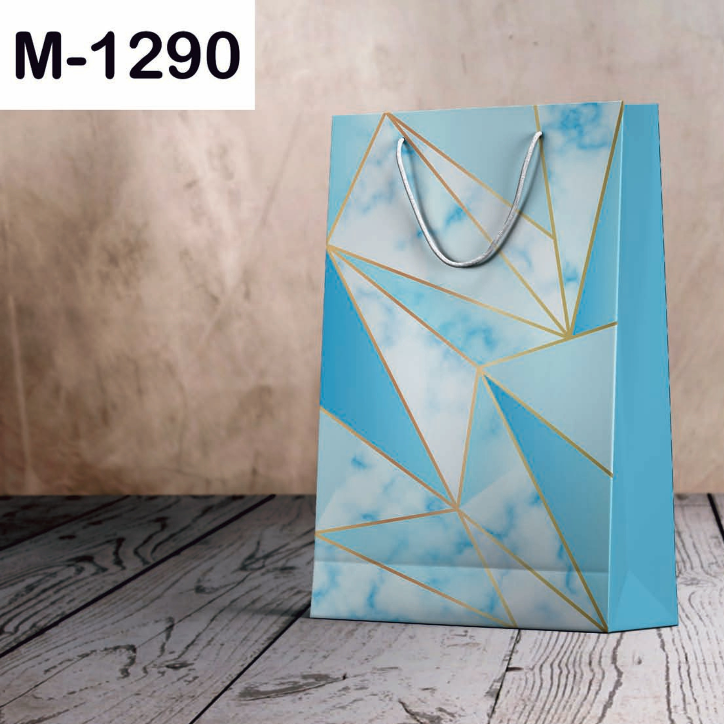 Medium size paper gift bags M-1290 (Pack of 12)
