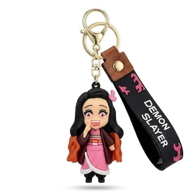 Demon slayer nejuko Rubber Keychain Pack of 3 (eff price 35)