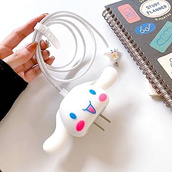 3 pcs- Kuromi White 20W Iphone Silicone Charger Cover (Net Price 65)