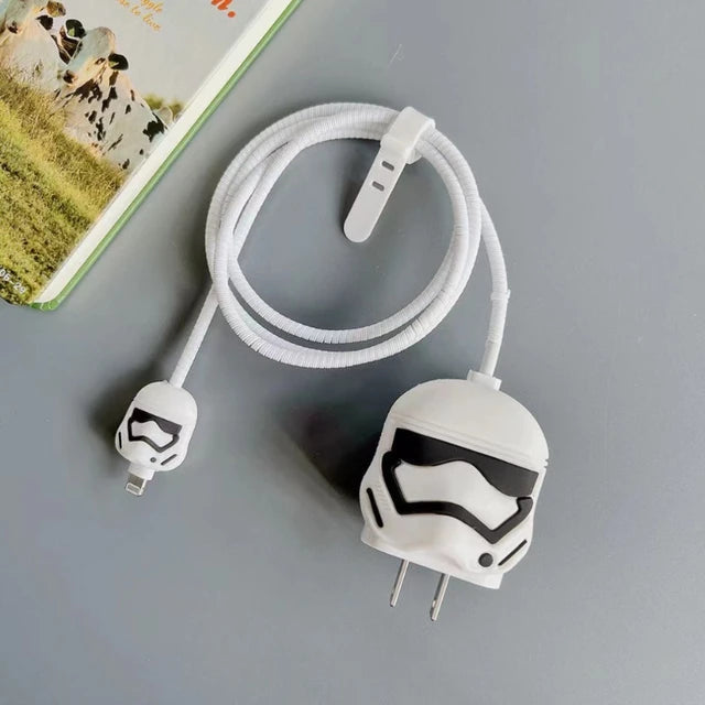 3 pcs- Star Wars 20W Iphone Silicone Charger Cover (Net Price 65)