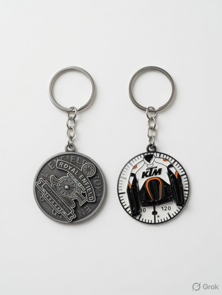 New rayal Enfield / ktm jacket rotating mix keychain Pack of 5 (eff price 45) (With Packing)