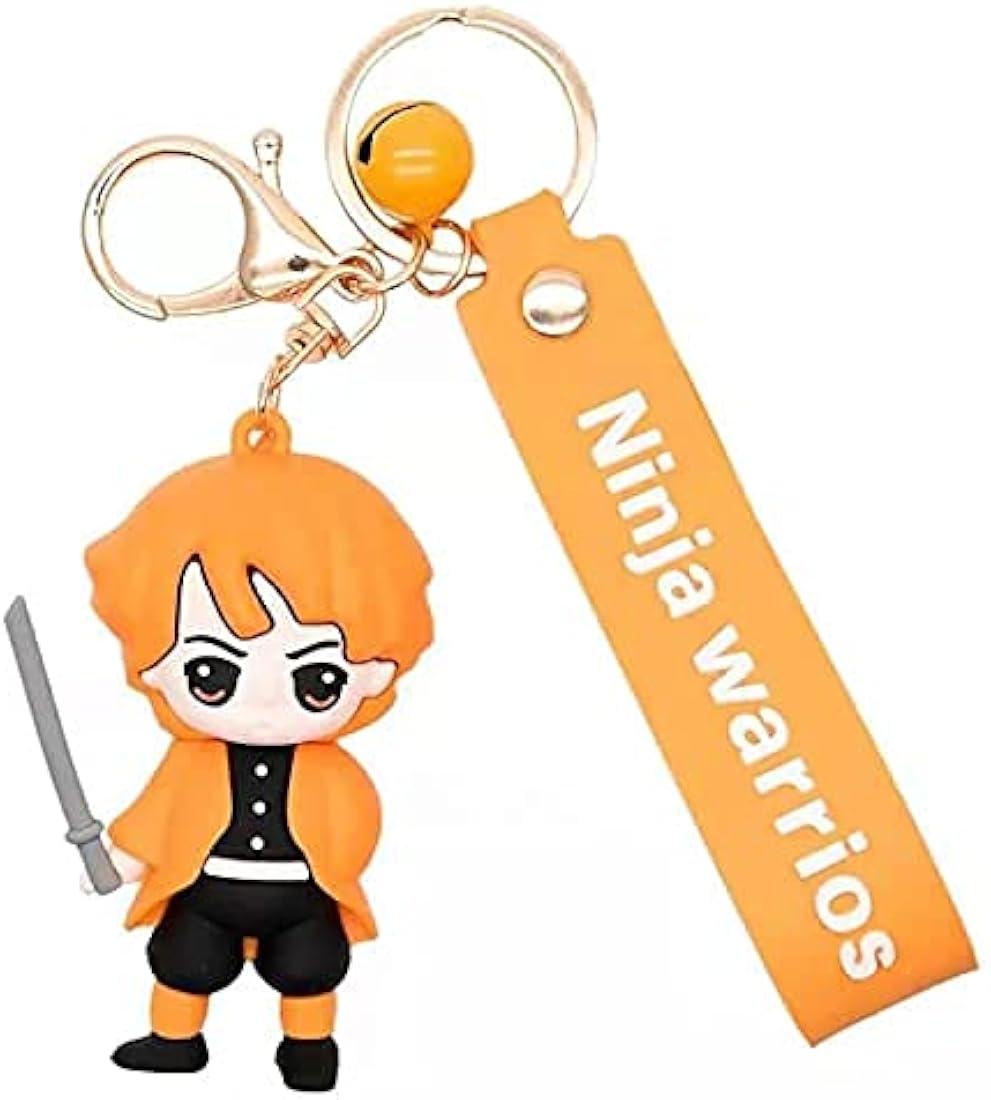 Demon Slayer Zenitsu rubber keychain pack of 3 (eff price 37)