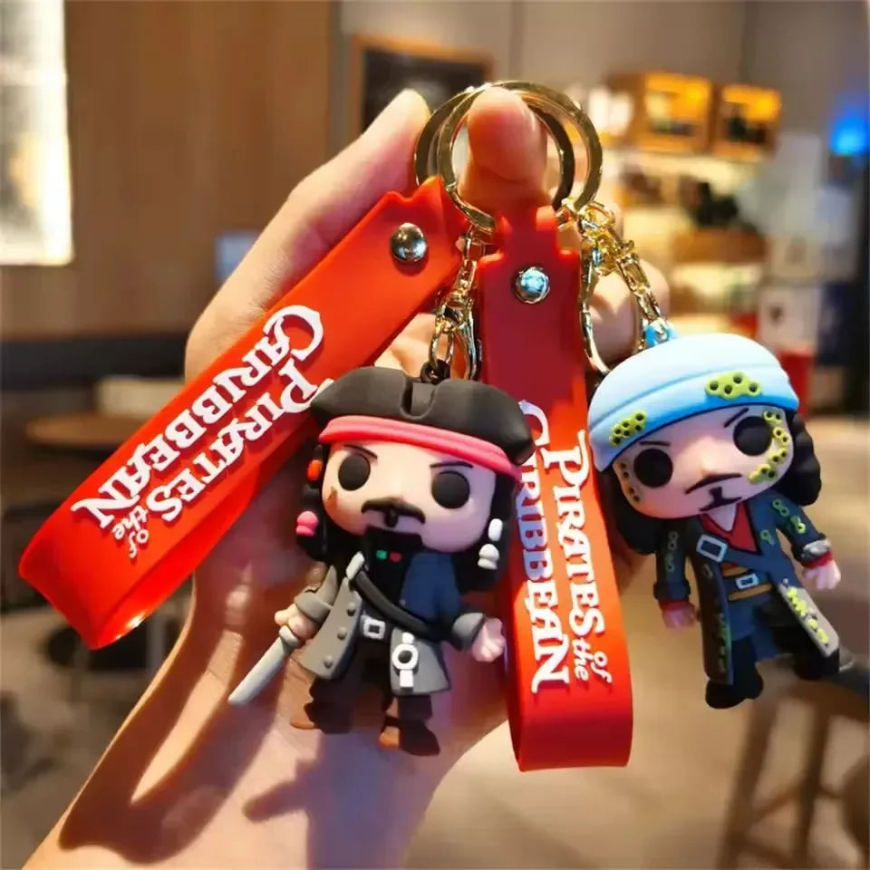 Pirates caribran Rubber Keychain Pack of 3 (eff price 35)