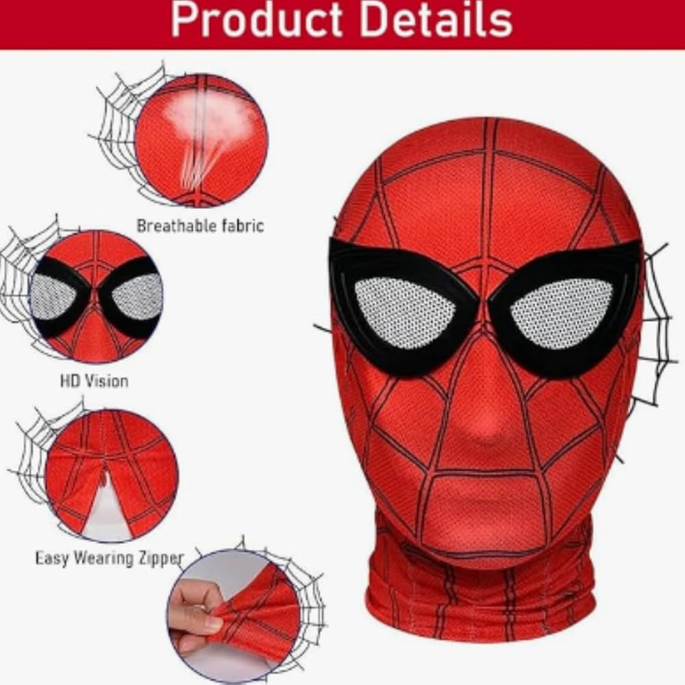 New Red Spidy Anime Cosplay Cloth Mask