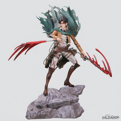 36 Cm Levi Ackerman with 2 blood sword