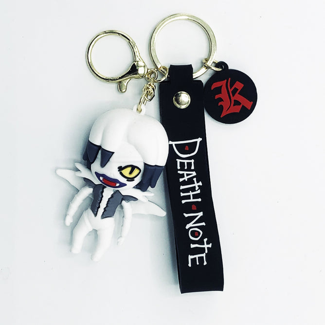 Deathnote Rem rubber keychain pack of 3 (eff price 37)