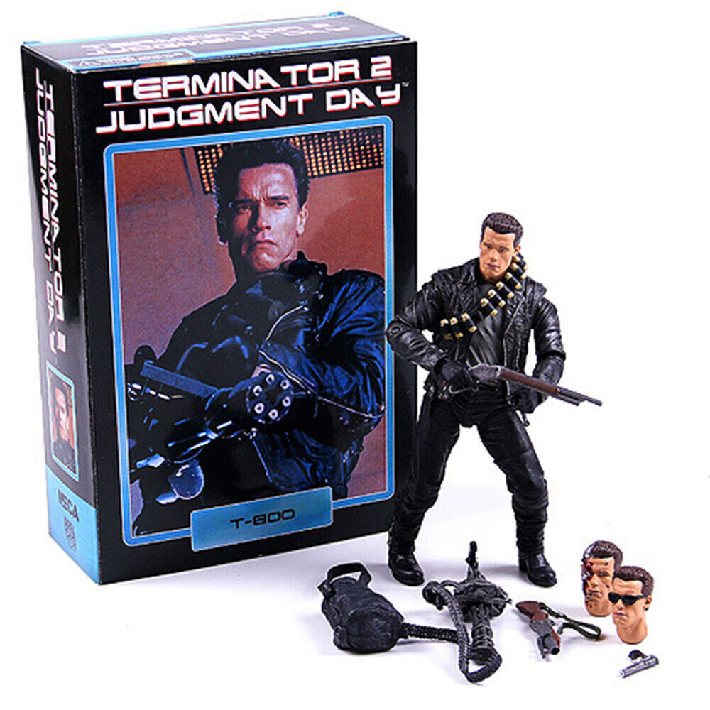 NCA KO Terminator 2 Judgment Day T-800 Robot Arnold Schwarzenegger Action Figure