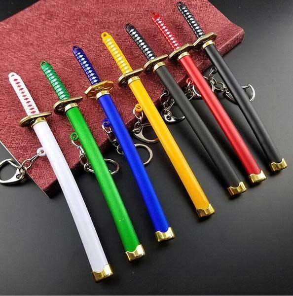 Demon slayer small size Katana Keychain Pack of 6 ( net price - 68 )