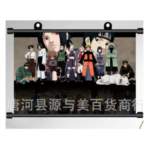 wall scroll natuto family with wolf