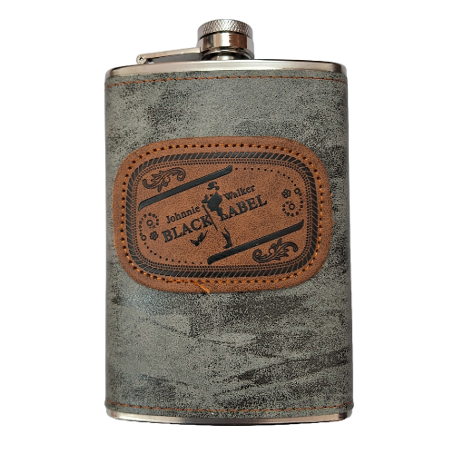 9oz Black Label Flask set
