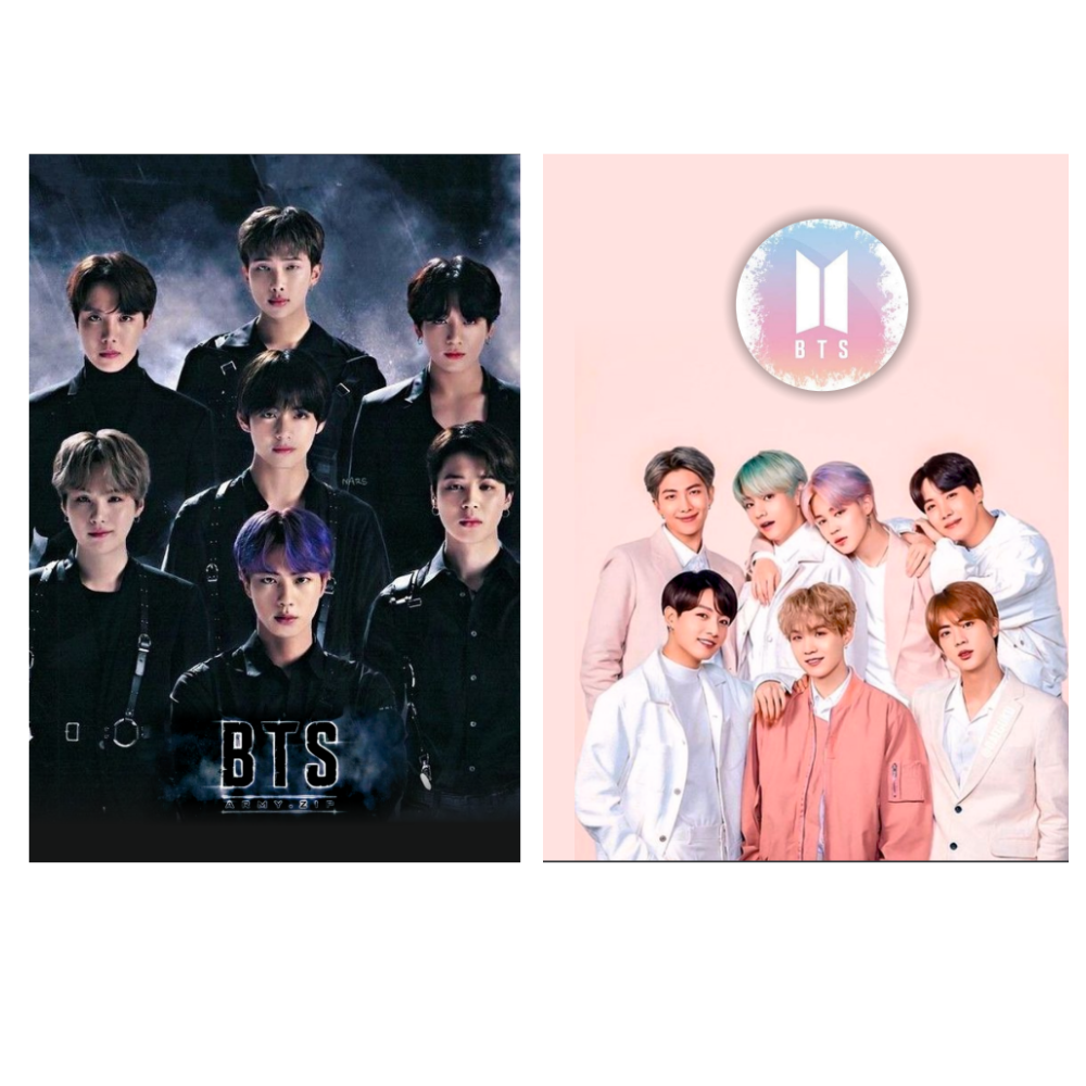 Set of 2 Ovaku BTS Group diaries A5 200 pages /100 leafs