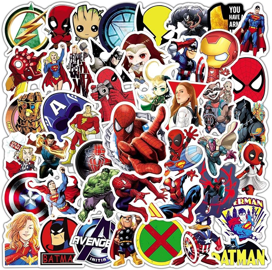 avegers set of 50 stickers