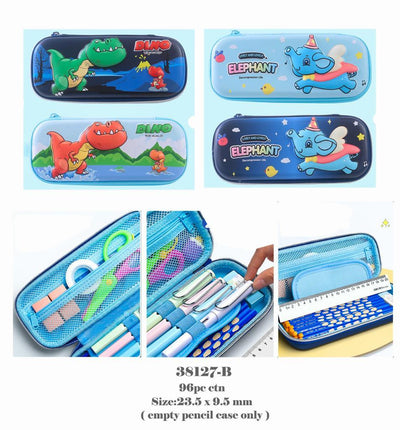 Dino / elephant pencil kit with blister pack