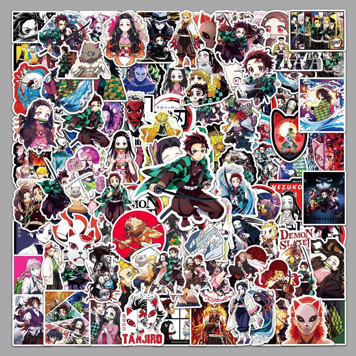 demon slayer Stickers set of 50 Pack of 2 ( Net price - 70)