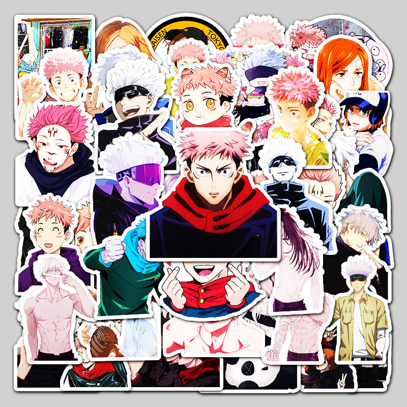 jujutsu kaisen Stickers set of 50 ( Pack of 2 ) Net price - 70