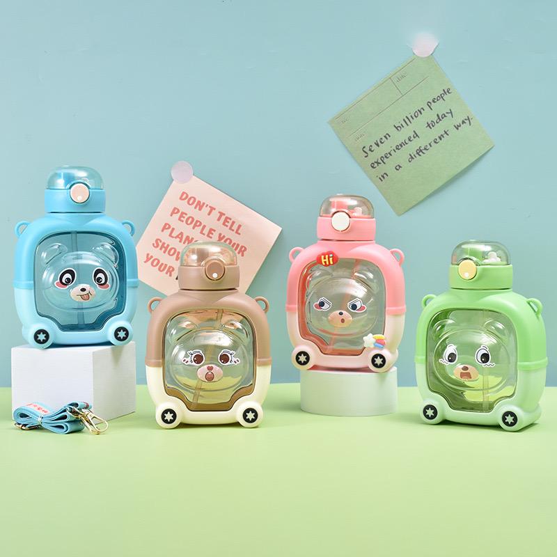 new Bear Shape plastic Kids water bottle