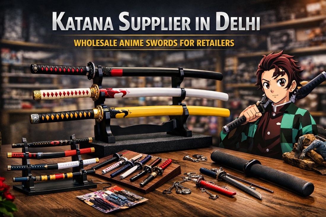 Katana supplier in Delhi – wholesale anime swords and mini katana collectibles for retailers