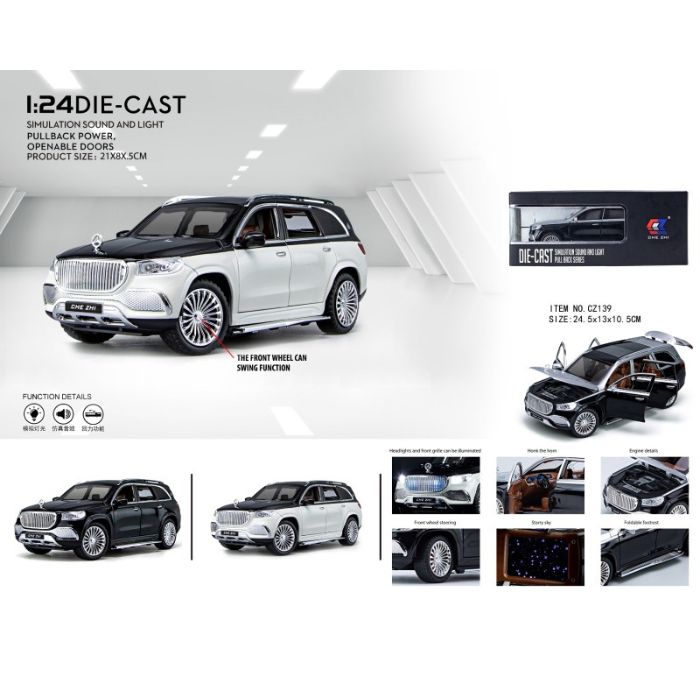 1:24 scale die cast alloy cars wholesale