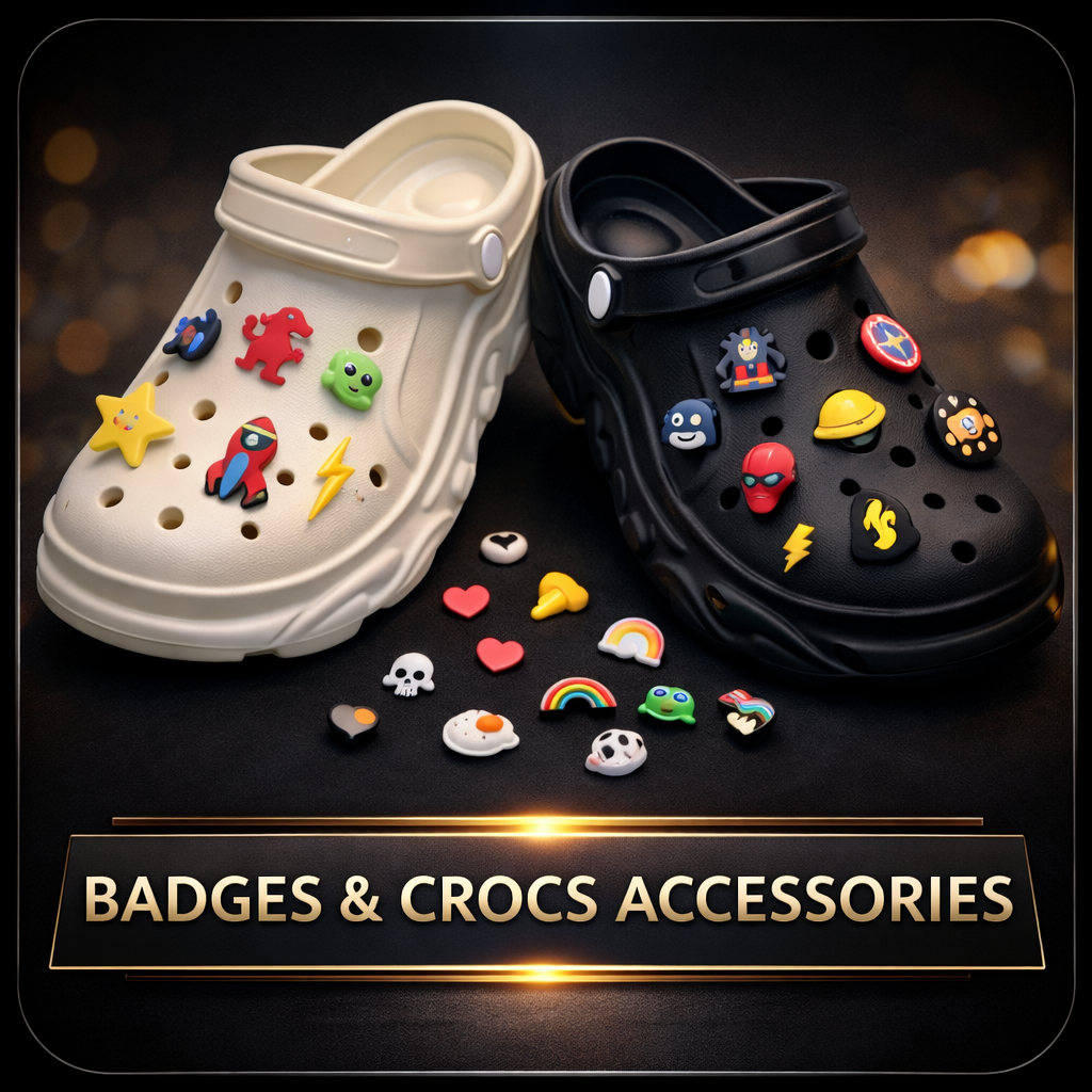Badges & Crocs Shoes Accessories